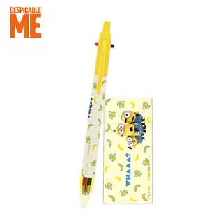 【日本正版】小小兵 雙色三用筆 日本製 原子筆 自動鉛筆 雙色筆 神偷奶爸 minions sun-star 590455