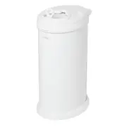 Ubbi Eco-friendly Diaper Pail Nappy Bin W/ Powder Coated Steel & Rubber Seals White