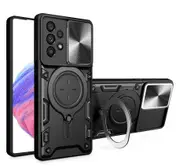 For Samsung Galaxy A33 5G Case, Magnetic Support Car Mount Magnetic Military Shell - Black