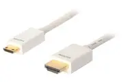 Prolink Mini High Speed HDMI C to 2M Male Lead White Cable