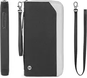 [P TRAVEL · DESIGN] Travel Passport Holder for Family - Large Travel Passport Wallet…, Black, Classic