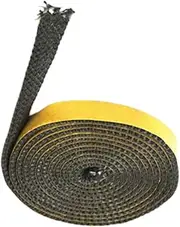 STARTIST Wood Stoves Gasket Tape Replaces Fiberglass Rope Seal W/Self Glue Back Flat Stoves Rope Gasket Cord for Stoves Fireplace, 3mmx12mmx2.5m