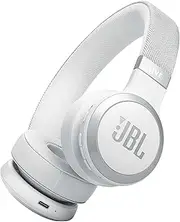 JBL Live 670NC, JBL Signature Sound and Surround Sound, Bluetooth 5.3 with LE Audio Supported (*), True Adaptive Noise Cancelling with Smart Ambient, White