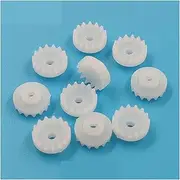 C152A 0.5M Plastic Crown Gear 15 Teeth Tight for 2mm Shaft Pinion Toy DIY Model Accessories