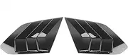 Rear Window Vent Shutter Louver Cover Trim Compatible For Volkswagen Touareg 2019-2022(Glossy Black)