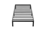 Single Metal Bed Frame Full Steel Heavy Duty