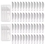 60pcs Exacto Knife Blades #10 Hobby Knife Replacement Blades Refills