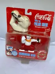 Coca-Cola Wind-Up POLAR CREW Magnetic Backpack Bears Snowboard Bear