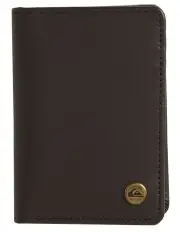 [Quiksilver] Mack Cardy Tri-Fold Wallet in Chocolate Brown