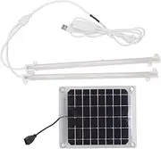 Solar Grow Lights for Outdoor Indoor Plants, LED Solar Powered Grow Light Strip Plant Growing Lamps with 1-10 Level Control Switch for Balcony Greenhouse Herbs Vegetables Flowers(20W)