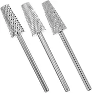 HEALEEP 3pcs Women Manicure Drill Bits Shaped Polishing Tools for Nail Art Compatible with Electric Nail Drills and Convenient for Home Salon Use