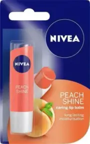 Peach Shine Nivea Lips Balm Long Lasting Color Lip Balm 4.8gm