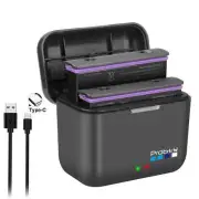 For Insta360 X4 Battery2600mAh+2-Slot Charger Hub for Battery Power Accessories