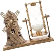 Vintage Lighthouse Hourglass Desk Ornament for Beach Decor Living Room Table Centerpiece