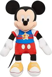 Disney Junior Mickey Mouse Funhouse Singing Fun Mickey Mouse 13 Inch Lights and Sounds Feature Plushie, Sings The Wiggle Giggle Song, Kids Toys for Ages 3 Up by Just Play