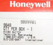 Honeywell Micro Switch 908AAA01 9848 Indicator Light 6210-00-899-9644 120V 5...