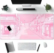 Desk Pad Cute Black Cat Kawaii Desk Mat, Anime Large Gaming Mouse Pad Pixel Style Mouse pad XX