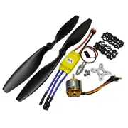 2212 1000KV 6T Brushless Outrunner Motor+30A ESC+1045 Propeller Kit for RC Aircraft Multicopter As Shown