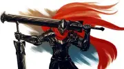 Anime digital art fan overlord knight sword black hero Playmat Gaming Mat Desk