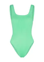 Hunza G Seersucker Swimsuit - Lime - One Size One Size
