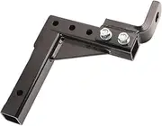 GLOGLOW Adjustable Heavy Duty 10in Drop Hitch Ball Mount for Towing RV Trailer Trucks, Iron, 2 Pack