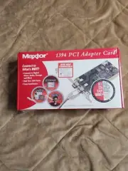 Vintage Maxtor 1394 PCI Adapter Card Data Storage Transfer Expansion New Sealed