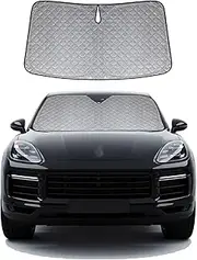OTTO SHADES 6 Layers Thick WindScreen Sunshade for Porsche Cayenne 2018-2025 Certified Foldable Windshield Sun Visor Proven to Block 99% UV Rays Heat Shield Cover Keeps Car Cool
