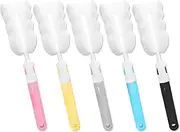 HAIKING Cup Cleaning Sponges, 5 PCS Long Handle Water Bottle Cleaners for Kettle, Tumbler, Sports Bottles (Removable)