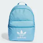 ADIDAS ORIGINALS 愛迪達三葉草LOGO淺藍色後背包 愛迪達潮流背包 IR5437