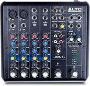 Alto TrueMix 600 Audio Mixer with 2 XLR Mic Ins, USB Audio Interface and Bluetooth for Podcasting, Live Performance, Recording, DJ, PC and Mac