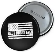 [Teegarb Letter Blanket] Hilarious Pinback Button Pin Badge Supportive Husband Boyfriend Marriage Couple Wedding Anniversary Boyfriend