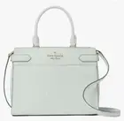 Kate Spade Staci Large Crystal Blue Satchel Crossbody Handbag Saffiano Leather