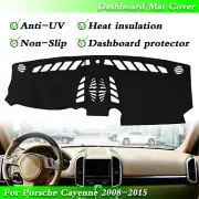 1pc Car Black Dashboard Cover Pad Dashmat For Porsche Cayenne 2008-2015 LHD (for: Porsche)
