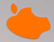 Orange Color Changer Logo Overlay for the new Apple Retina 12" Macbook Sticker