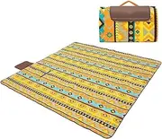 Beach Blanket, Beach Blanket Waterproof Sandproof, Extra Large Sandproof Beach Blanket for 4-7 Adults, Waterproof Picnic Blanket, Outdoor Blanket for Travel, Camping, Hiking