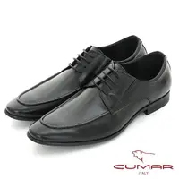 在飛比找momo購物網優惠-【CUMAR】雅痞型男 經典綁帶真皮紳士鞋(黑色)