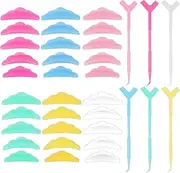 72 Pcs Lash Lift Tool Silicone Eyelash Perming Curler Set, 60 Lash Lift Rods Reusable Silicone Eyelash Pads 12 Eyelash Brush Eye Lash Separator Tool with Separation Comb for Eyelashes Extension(Long)