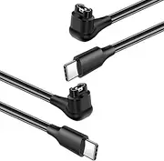 Right Angle USB C Charger Cable for Watch 2Pack, tunghey Charging Power Cord for Fenix 5 5X 6 6X 7 7X Plus,Fore-Runner 945 935 955 245 Music,Instinct,Approach S40 S60 S42,Vivo-Active 3 4 4S