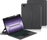 Jarttarn Backlit Keyboard Case for OnePlus Pad 2 Pro 13.2 inch 2025, Magnetic Detachable Wireless Bluetooth Touchpad Trackpad Magic Keyboard Leather Case with Pencil Holder