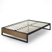 Zinus High Metal and Solid Wood Bed Base 35cm Underbed storage