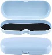[Biiange] 2 Pcs Plastic Eyeglasses Cases, Portable Transparent Eye Glasses, Sunglasses Case Box Protector, Hard Shell Glasses Box Travel Sunglasses Case (Blue), Blue