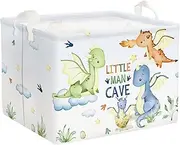 Clastyle Sky Dragon Toy Shelf Basket for Boys Room Cloud Star Egg Colorful Storage Boxes Rectangle Clothes Books Cube Storage Basket, 36L