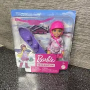 Barbie Chelsea Can Be... Anything Winter Snowboarder Blonde Doll Mattel 6" NEW