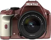 PENTAX Digital SLR Camera K-x Lens Kit Metal Brown/White 087