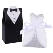 Wholesale Wedding Favors Wedding Party Favor Boxes Creative Tuxedo Dress Groo...