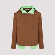 [Dior Homme] Dior Homme-Coffee Brown Hooded Anorak-Uomo 50 IT