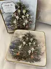 Pottery Barn 12Pc ~NOSTALGIC TREE~ DINNER + SALAD + TIDBIT PLATES ~CHRISTMAS~