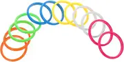 WHAMVOX 12pcs Lightweight Plastic Retro Bracelets for Party Lake Comfortable Wristbands for Outdoor Fun and Playtime