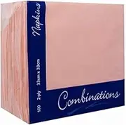 Combinations Rose Pink Napkins 2ply 100 Pieces For Parties/Events/Dinners/Home