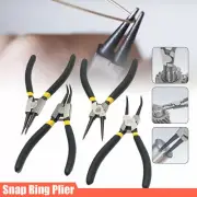 4PCs 7'' Heavy Duty Snap Ring Circlip Pliers Set Internal External Bent Straight
